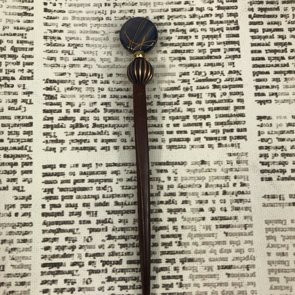 Hairstick Hair Stick Blue Copper
